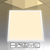 LED Panel 62x62 Warmweiß 3000K 40W dimmbar Triac...