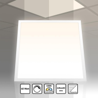 LED Panel 62x62 Neutralweiß 4000K dimmbar Triac 40W 3400lm Slim Alu PLe2.2
