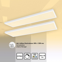 2x LED Panel 120x30cm Warmweiß 3000K 40W dimmbar...