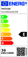5x LED Panel 62x62 Neutralweiß 5000K 40W CRI90 PLs3.0