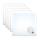 5x LED Panel 62x62 Neutralweiß 5000K 36W UGR<19 blendarm Slim Alu PLs3.0