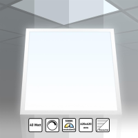 LED Panel 62x62cm Neutralweiß 5000K dimmbar 0-10V 40W flimmerfrei Slim Alu PLe2.2