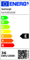 LED Panel 62x62 Tageslichtweiß 6000K 40W dimmbar 2.4G PLe2.2