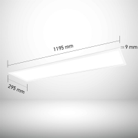 LED Panel 120x30 Neutralweiß 4000K 36W dimmbar 0-10V UGR<19 PLs3.0