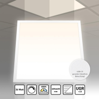 LED Panel 62x62 Neutralweiß 4000K 36W Dimmbar 0-10V...