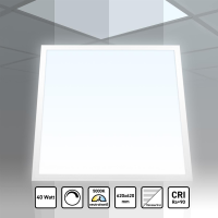 LED Panel 62x62cm Neutralweiß 5000K 40W dimmbar...