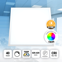 LED Panel 62x62cm Neutralweiß 5000K 40W dimmbar...