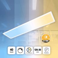 LED Panel 120x30 3CCT 3000K-4000K-6000K 40W dimmbar 0-10V...