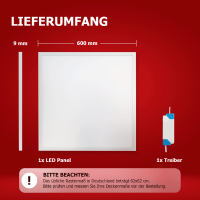LED Panel 60x60 3CCT 3000K-4000K-6000K 40W dimmbar 2.4G GM PLs3.0
