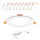 10x LED Einbaustrahler 6W Einbauspot Kaltweiß Ø120mm AC230V weiß