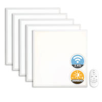 5x LED Panel 62x62 Neutralweiß 4000K 40W dimmbar...