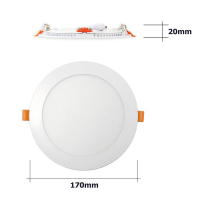 60x LED Einbaupanel rund weiß Ø170mm Warmweiß 3000K LED Spot Mini Spot LED 12W