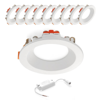 10x LED Einbaustrahler Warmweiß 3000K 6W UGR19 LED...