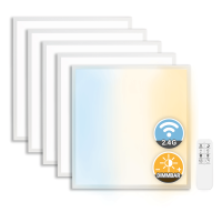 5x LED Panel 62x62 3CCT 3000K-4000K-6000K 40W dimmbar...