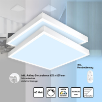 2x LED Panel 62x62 Tageslichtweiß 6000K 40W dimmbar...