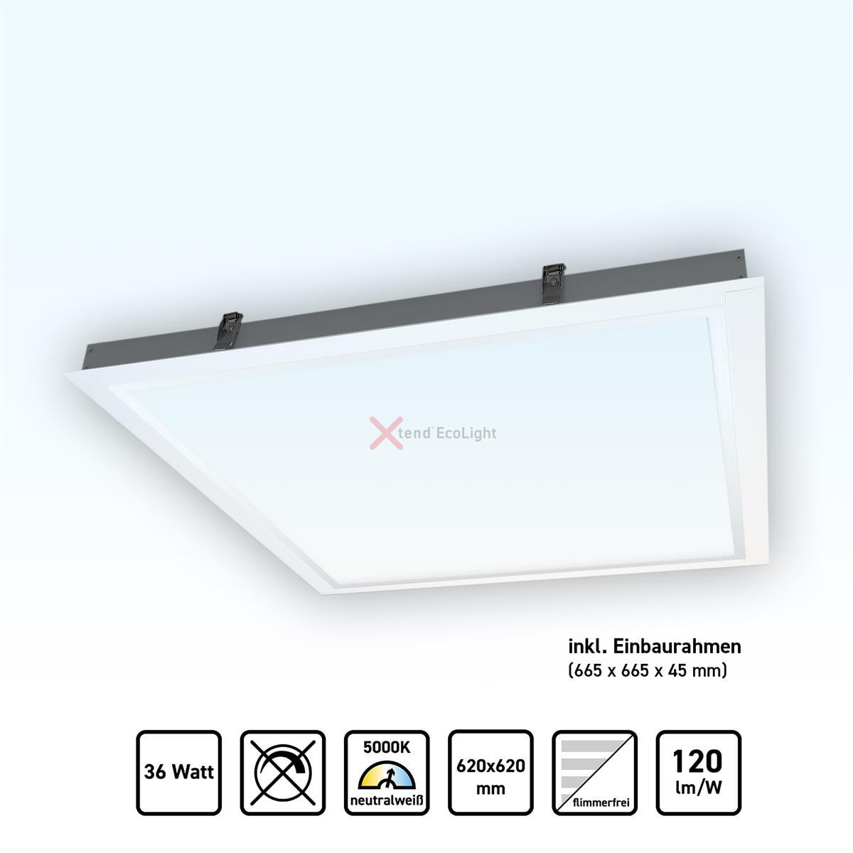 Led Panel 60x60 LED Panel 120x30 Neutralweiß 4000K 36W UGR19 Bildschirmarbeitsplatz Einbaurahmen Led Panel 62x62 5000k