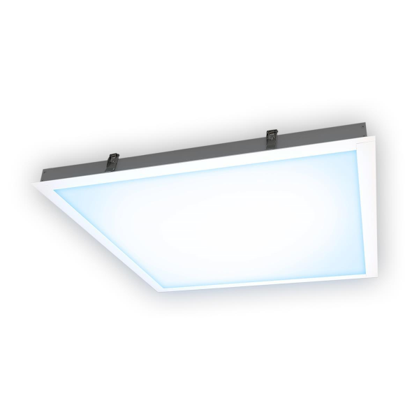 LED Panel 62x62 Tageslichtweiß 6000K 36W dimmbar 0-10V Steck Einbaurahmen Schraublos