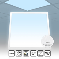LED Panel 62x62 Tageslichtweiß 6000K 36W UGR<19...