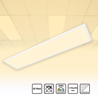 LED Panel 120x30cm Warmweiß 3000K 40W 3400lm...