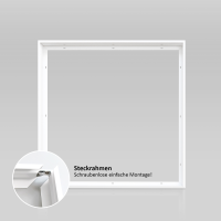 LED Panel 60x60 3CCT 3000K-4000K-6000K 40W dimmbar Triac Steck-Aufbaurahmen  PLs3.0