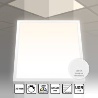 LED Panel 62x62 Neutralweiß 4000K 36W dimmbar Triac...