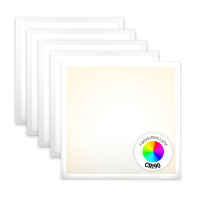 5x LED Panel 62x62 Neutralweiß 4000K 40W CRI90 Hohe...
