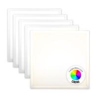 5x LED Panel 62x62 Neutralweiß 4000K 40W CRI90 Hohe...
