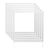 1/5/10x Einbaurahmen LED Panel 62x62 Steckrahmen 62x62cm Montagerahmen Schraubenlos Weiß