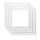 1/5/10x Einbaurahmen LED Panel 62x62 Steckrahmen 62x62cm Montagerahmen Schraubenlos Weiß