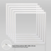 5x Einbaurahmen LED Panel 62 x 62cm Steckrahmen...