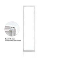 2x LED Panel 120 x 30 cm Warmweiß 3000K 40W flimmerfrei inkl. Steck-Aufbaurahmen Serie PLe2.2