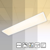 LED Panel 120x30 Warmweiß 3000K 40W dimmbar Triac...