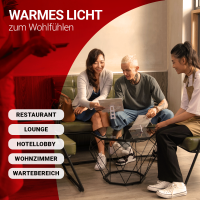 2x LED Panel 120x30 Warmweiß 3000K 40W dimmbar Triac Steck-Aufbaurahmen PLe2.2