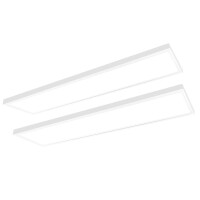 2x LED Panel 120x30 Warmweiß 3000K 40W dimmbar Triac Steck-Aufbaurahmen PLe2.2