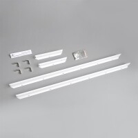 2x LED Panel 120x30 Warmweiß 3000K 40W dimmbar Triac Steck-Aufbaurahmen PLe2.2
