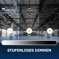 LED Hallenstrahler 100W Kaltweiß 6000K dimmbar...