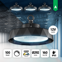 4x LED Hallenstrahler 100W Kaltweiß 6000k dimmbar...