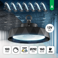 8x LED Hallenstrahler High Bay 100W Kaltweiß 6000k...