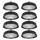 8x LED Hallenstrahler High Bay 100W Sensor Kaltweiß 6000k dimmbar 180lm IP65 90° Abstrahlwinkel 292x105mm HBs 2.0 Star