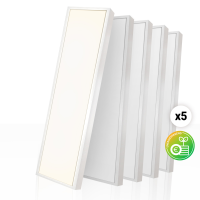 5x LED Anbaupanel 120x30cm Neutralweiß 4000K...