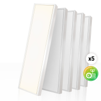 5x LED Anbaupanel 120x30cm Neutralweiß 4000K 26W...
