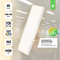 LED Anbauleuchte Anbaupanel 150x30cm Neutralweiß...