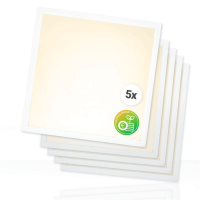 5x LED Panel 62x62 Neutralweiß 4000K 25W 4500lm...
