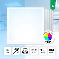 5x LED Panel 62x62 Neutralweiß 5000K 25W 150lm CRI90 Hohe Farbwiedergabe BLs 2.0