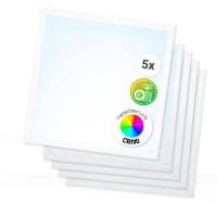 5x LED Panel 62x62 Neutralweiß 5000K 25W 150lm CRI90 Hohe Farbwiedergabe BLs 2.0