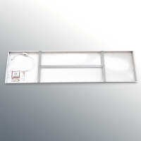 RESTPOSTEN LED Panel 120x30cm 3CCT 3000K-4000K-6000K 40W Rasterleuchte Alu Aufbaurahmen PLeS2.1