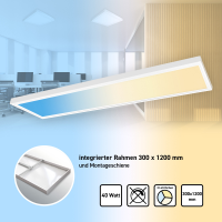 RESTPOSTEN LED Panel Eco 120x30cm 3CCT 3000K-4000K-6000K...