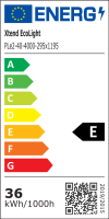 RESTPOSTEN LED Panel Eco 120x30cm 3CCT 3000K-4000K-6000K 40W Rasterleuchte Alu Aufbaurahmen Treiber PLeS2.1