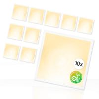 10x LED Panel 62x62cm Warmweiß 3000K 25W 3500lm Deckenleuchte BLe2.0
