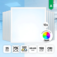 10x LED Panel 62x62 Neutralweiß 5000K 25W 150lm...
